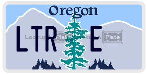 LTRE license plate in Oregon
