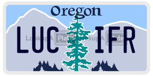 LUCIFR  license plate in OR