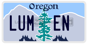 LUMEN  license plate in OR