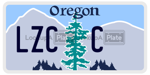 LZCC  license plate in OR