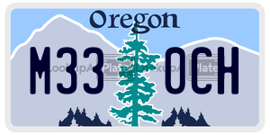 M330CH  license plate in OR