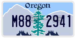 M882941  license plate in OR