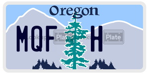 MQFH license plate in Oregon