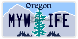 MYWIFE  license plate in OR