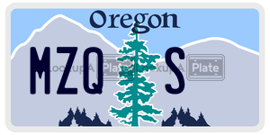 MZQS  license plate in OR