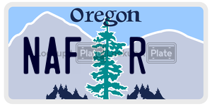 NAFR  license plate in OR