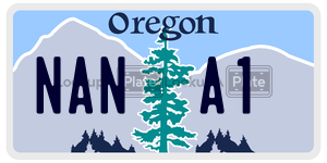 NANA1 license plate in Oregon