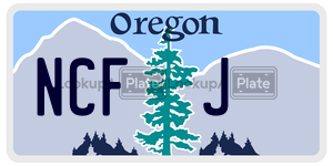 NCFJ  license plate in OR