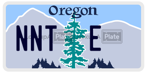 NNTE license plate in Oregon
