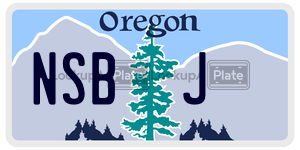 NSBJ  license plate in OR