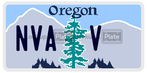 NVAV  license plate in OR