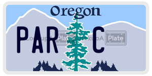 PARC  license plate in OR