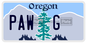 PAWG  license plate in OR