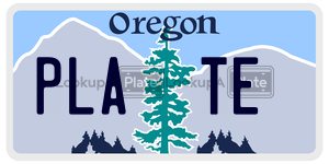 PLATE  license plate in OR