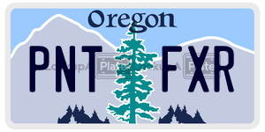 PNTFXR  license plate in OR