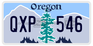 QXP546  license plate in OR
