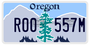 R00557M license plate in Oregon