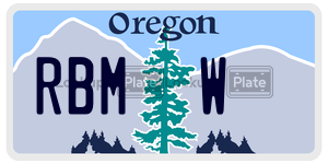 RBMW  license plate in OR