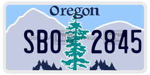 SB02845  license plate in OR