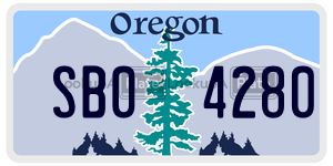SB04280  license plate in OR