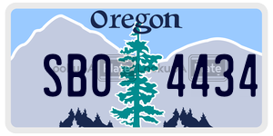 SB04434  license plate in OR