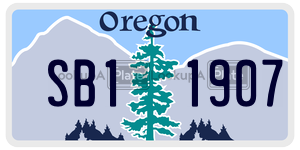SB11907  license plate in OR