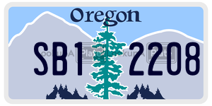 SB12208  license plate in OR