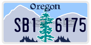 SB16175  license plate in OR