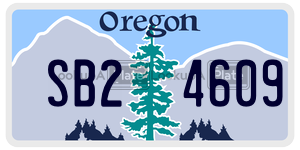 SB24609  license plate in OR