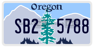 SB25788 license plate in Oregon