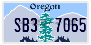 SB37065  license plate in OR