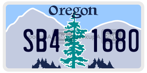 SB41680  license plate in OR