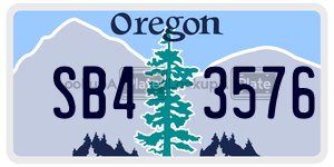 SB43576  license plate in OR
