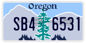 SB46531  license plate in OR