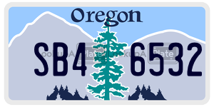 SB46532  license plate in OR