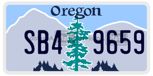SB49659  license plate in OR