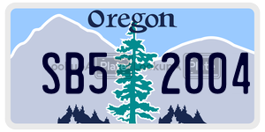 SB52004  license plate in OR