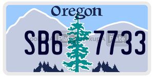 SB67733  license plate in OR