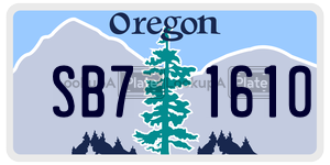 SB71610  license plate in OR