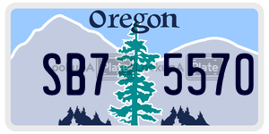 SB75570  license plate in OR