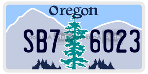 SB76023  license plate in OR