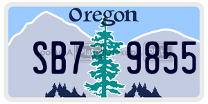 SB79855  license plate in OR