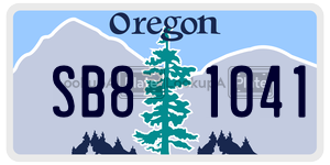 SB81041  license plate in OR