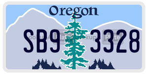 SB93328  license plate in OR
