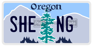 SHENG  license plate in OR