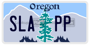 SLAPP  license plate in OR