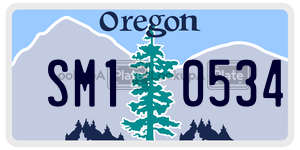 SM10534  license plate in OR