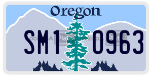 SM10963  license plate in OR
