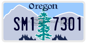 SM17301  license plate in OR