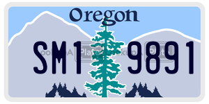 SM19891  license plate in OR
